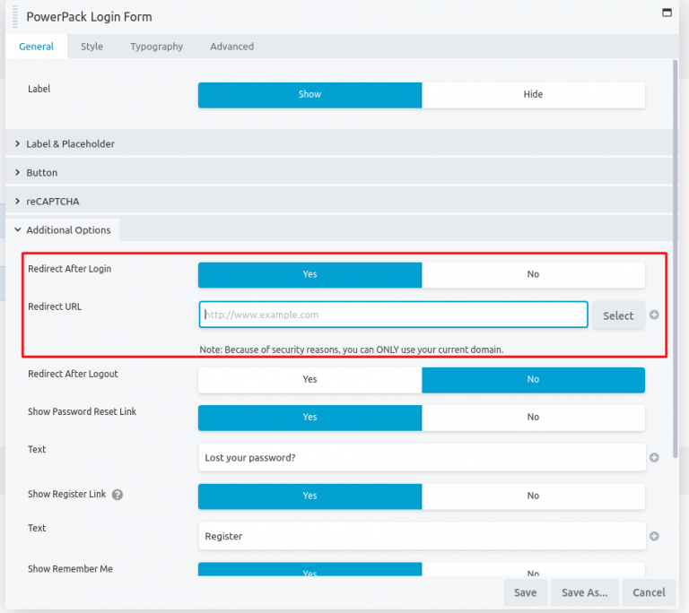 How to redirect Users after Login through Login Form Module PowerPack Beaver Builder Addon