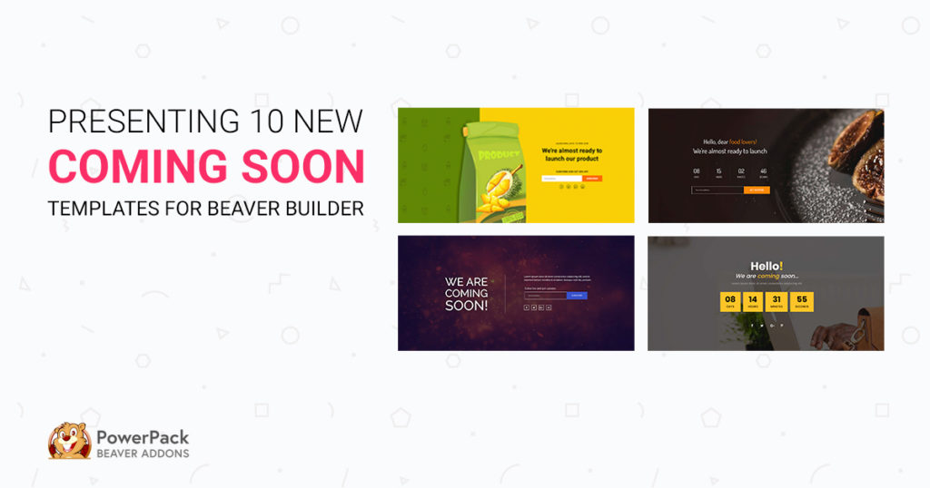 New Responsive Coming Soon Templates For Beaver Builder Powerpack